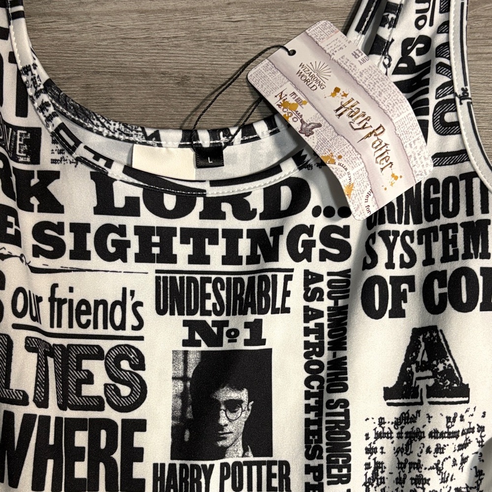 Black and White harry potter shein Dress size large - Picture 2 of 4
